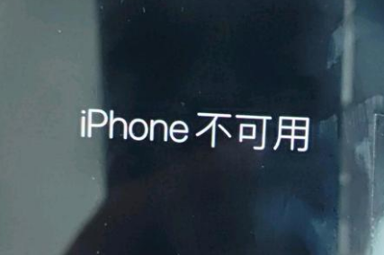 乐安苹果服务网点分享锁屏界面显示“iPhone 不可用”如何解决 