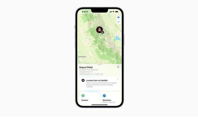 乐安苹果14维修分享iPhone14系列中 FindMy功能通过卫星分享位置方法教程 