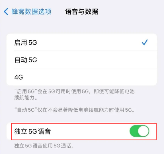 乐安苹果14维修分享iPhone 14 Pro如何开启VoNR 