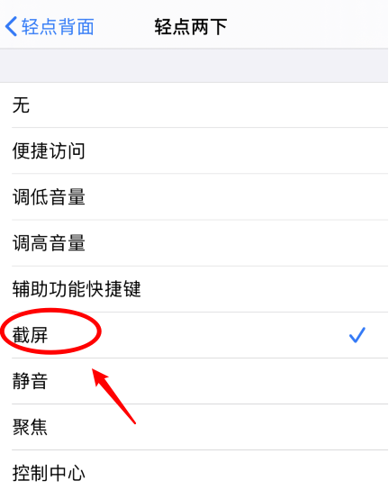 乐安苹果手机维修分享iPhone12如何启用双击截屏 